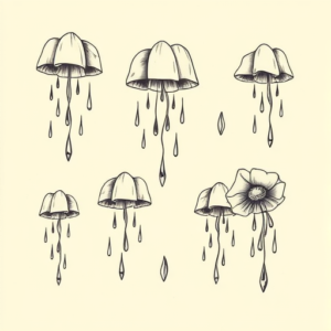 Multiple Rain Tattoo