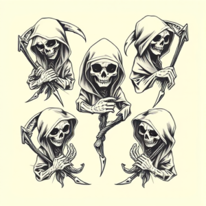 Multiple Reaper Tattoo