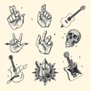 Multiple Rock Tattoo