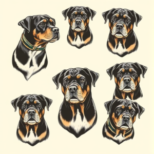 Multiple Rottweiler Tattoo