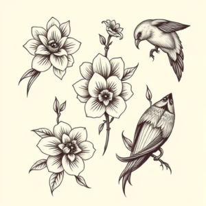 Multiple Sampaguita Tattoo