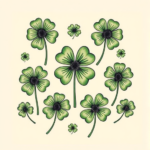 Multiple Shamrock Tattoo