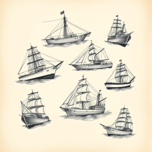 Multiple Ship Tattoo