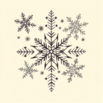 Multiple Snowflake Tattoo