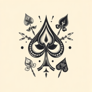 Multiple Spade Tattoo