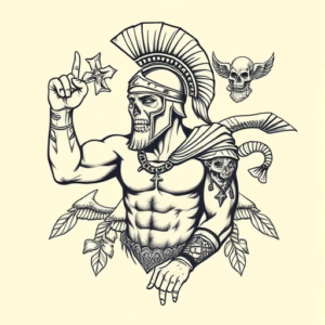 Multiple Spartan Tattoo