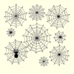 Multiple Spiderweb Tattoo