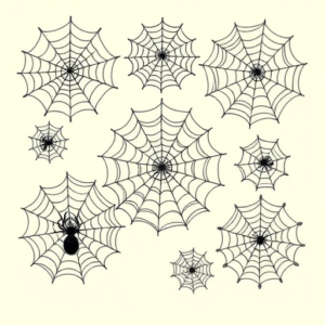 Multiple Spiderweb Tattoo