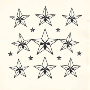 Multiple Star Tattoo