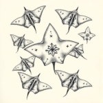 Multiple Stingray Tattoo