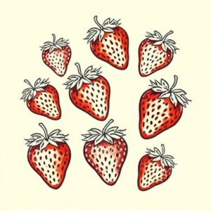 Multiple Strawberry Tattoo