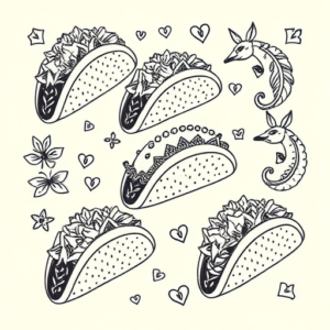 Multiple Taco Tattoo