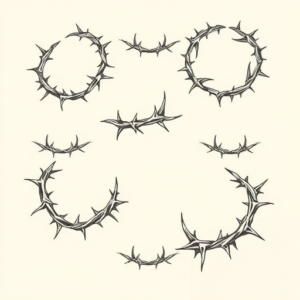 Multiple Thorn Tattoo