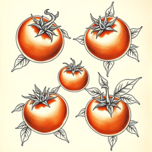 Multiple Tomato Tattoo