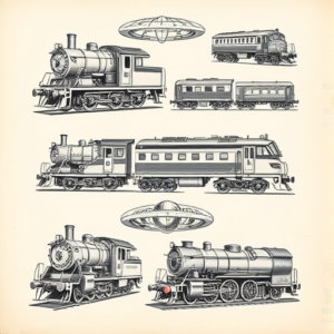 Multiple Train Tattoo