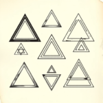 Multiple Triangle Tattoo