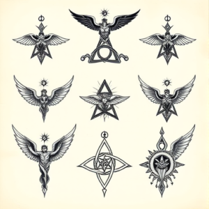 Multiple Trinity Tattoo