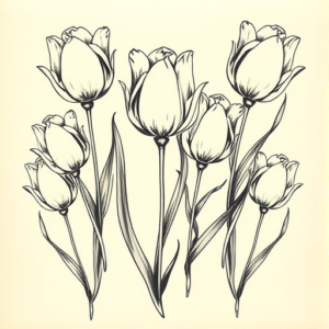 Multiple Tulip Tattoo