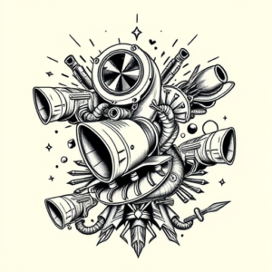 Multiple Turbo Tattoo
