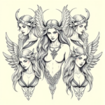 Multiple Valkyrie Tattoo