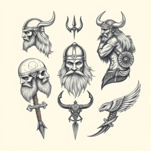 Multiple Viking Tattoo
