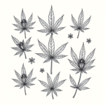 Multiple Weed Tattoo