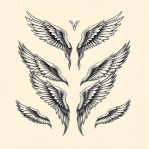 Multiple Wings Tattoo
