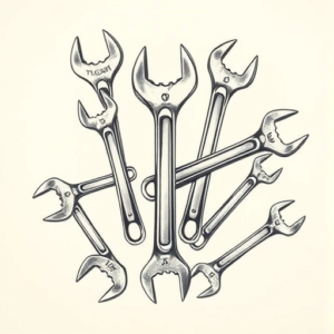 Multiple Wrench Tattoo