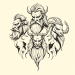 Multiple Zeus Tattoo