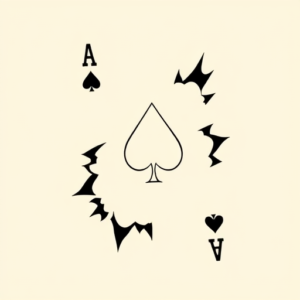 Negative Space Ace Tattoo