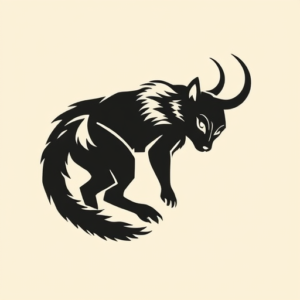 Negative Space Animal Tattoo