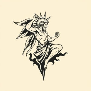Negative Space Apollo Tattoo
