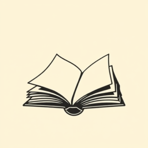 Negative Space Book Tattoo