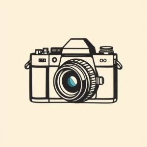 Negative Space Camera Tattoo