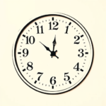 Negative Space Clock Tattoo