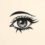 Negative Space Eye Tattoo