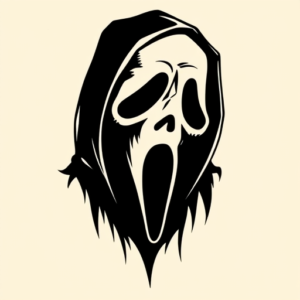 Negative Space Ghostface Tattoo