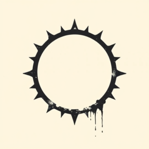 Negative Space Halo Tattoo