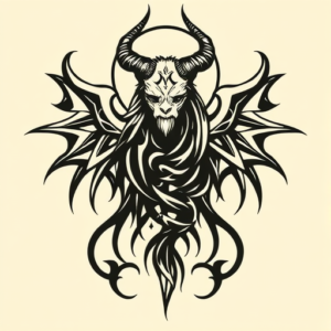 Negative Space Hecate Tattoo