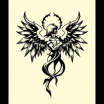 Negative Space Icarus Tattoo