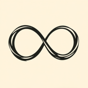 Negative Space Infinity Tattoo