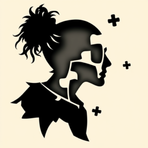 Negative Space Jigsaw Tattoo