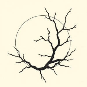 Negative Space Kintsugi Tattoo