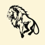 Negative Space Leo Tattoo