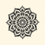 Negative Space Mandala Tattoo