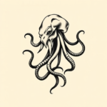 Negative Space Medusa Tattoo