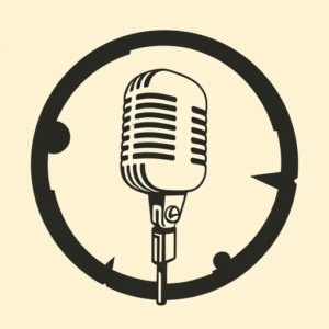 Negative Space Microphone Tattoo