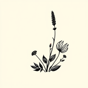 Negative Space Nature Tattoo