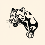 Negative Space Panther Tattoo