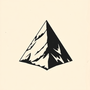 Negative Space Pyramid Tattoo